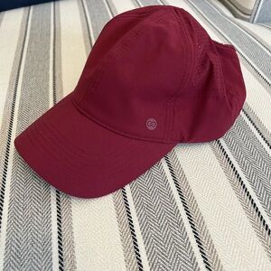 Calia Maroon Ponytail Hat
